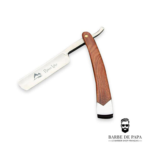 Rasoir Traditionnel <br/> Coupe choux poignée bois - Barbe de Papa