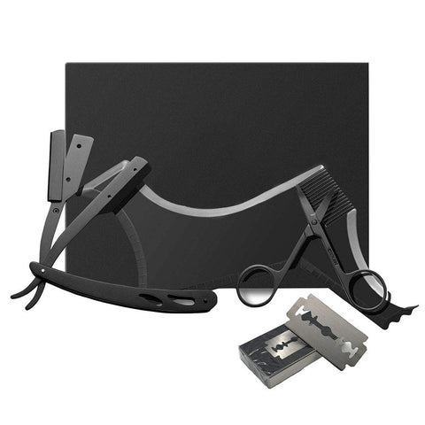Kit de Rasage <br> Shavette & Guide & Ciseaux - Barbe de Papa