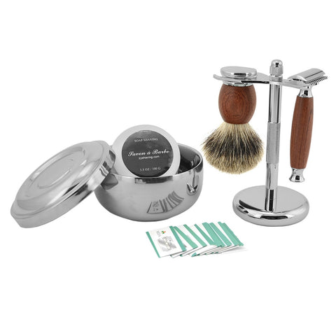 Kit de Rasage <br> Traditionnel Tout-en-un - Barbe de Papa