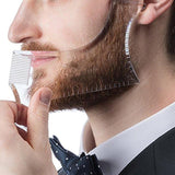 Men Beard Shaping Styling Template Comb Men's Beards Combs Beauty Tool for Hair Beard Trim Templates - Barbe de Papa