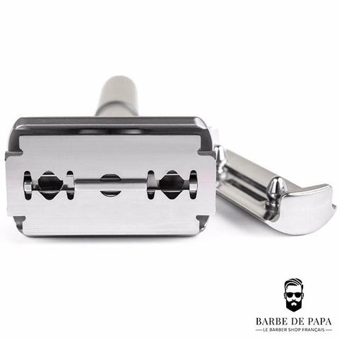 Rasoir de sûreté <br/> Acier Inoxydable - Barbe de Papa